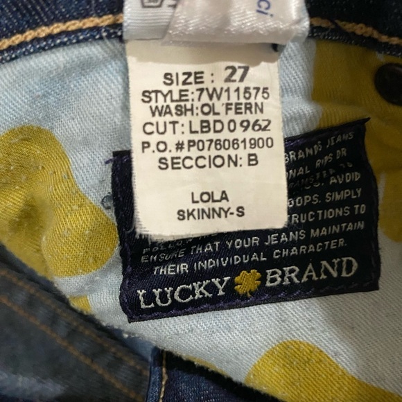 Lucky  Brand Cotton Blue Lola Skinny women’s jean size 27 - Picture 6 of 13